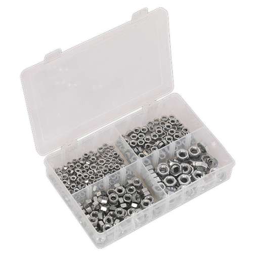 Steel Nut Assortment 370pc M5-M10 Metric