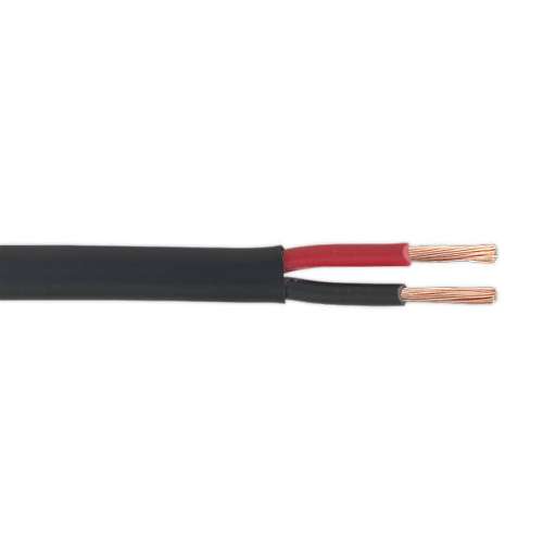 Automotive Cable Thick Wall Flat Twin 2 x 2mm� 28/0.30mm 30m Black