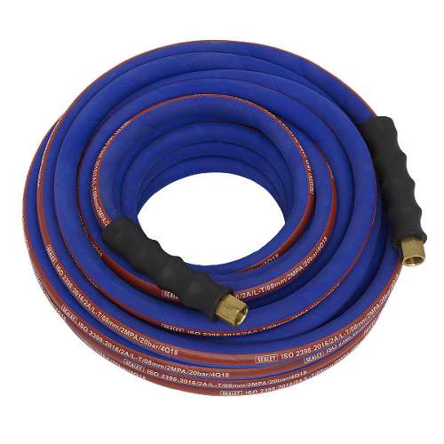 Air Hose 15m x &#216;8mm with 1/4"BSP Unions Extra-Heavy-Duty