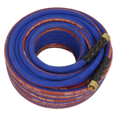 Air Hose 30m x &#216;13mm with 1/2"BSP Unions Extra-Heavy-Duty