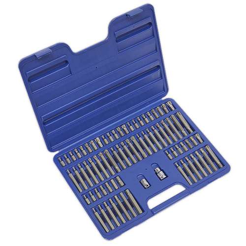 TRX-Star/Security TRX-Star/Hex/Ribe/Spline Bit Set 74pc 3/8" & 1/2"Sq Drive