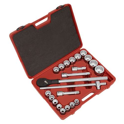 Socket Set 22pc 3/4"Sq Drive 12-point WallDrive&#174; Metric