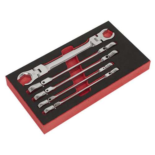 Flexi-Head Flare Nut Spanner Set 5pc