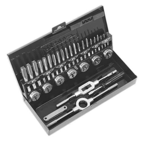 Tap & Die Set 32pc Split Dies HSS 4341 Metric