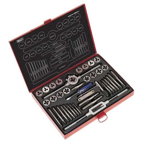 Tap & Die Set 40pc Split Dies Metric