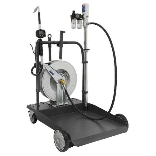 Oil Dispensing System Air Operated with 10m Retractable Hose Reel