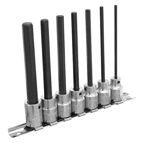 Hex Socket Bit Set 7pc 3/8"Sq Drive 110mm Metric