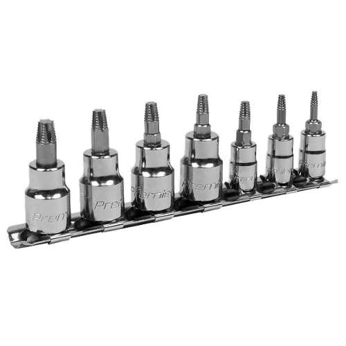 TRX-Star* Socket Bit Set Lock-On� 7pc 1/4" & 3/8"Sq Drive