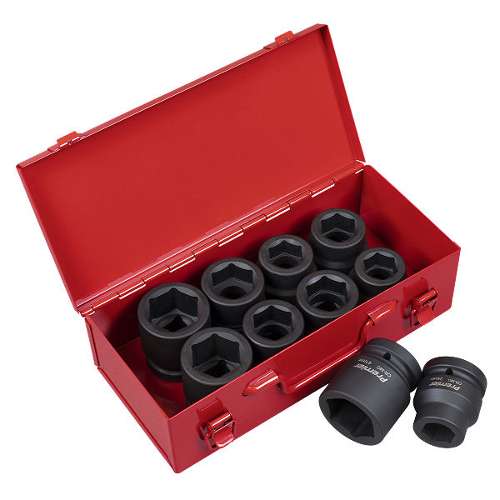 Impact Socket Set 10pc 1"Sq Drive Metric/Imperial