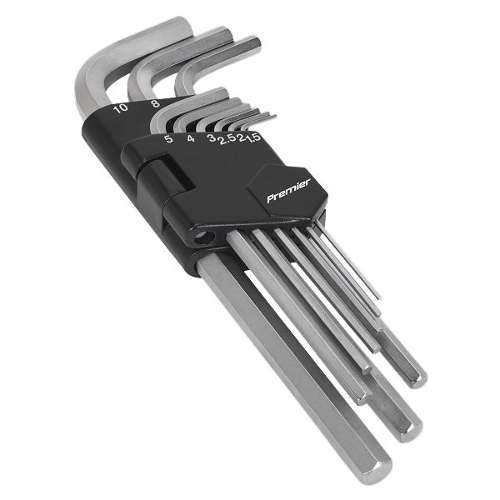 Hex Key Set 9pc Long Metric