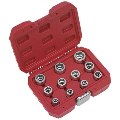 Bolt Extractor Socket Set 11pc 3/8"Sq Drive Metric