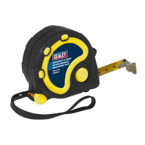 Rubber Tape Measure 5m(16ft) x 19mm - Metric/Imperial