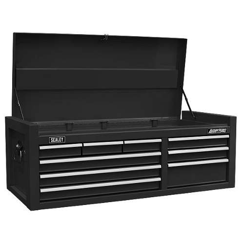 Topchest 9 Drawer with Ball Bearing Slides - Black