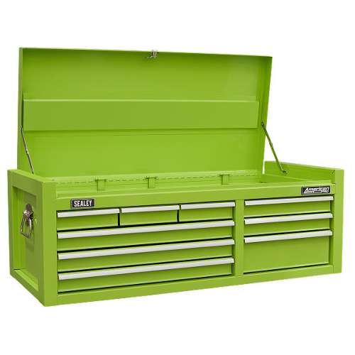 Topchest 9 Drawer with Ball Bearing Slides - Green