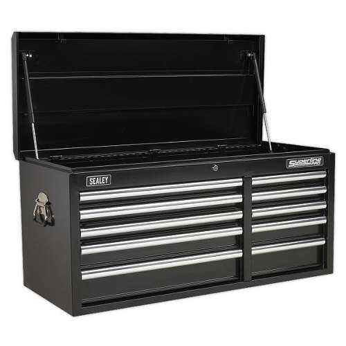 Topchest 10 Drawer with Ball-Bearing Slides Heavy-Duty - Black