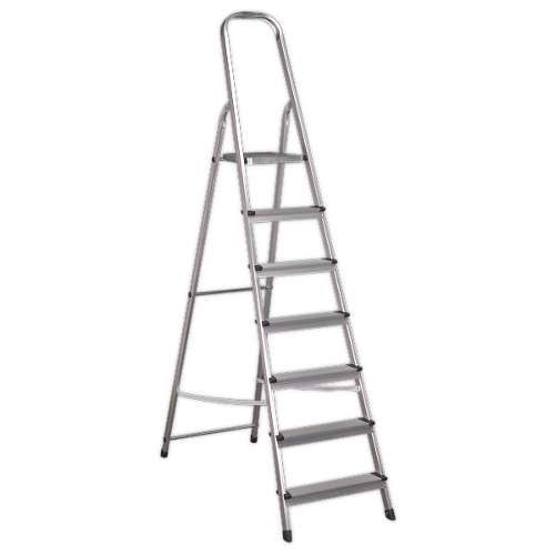 Aluminium Step Ladder 7-Tread EN 131