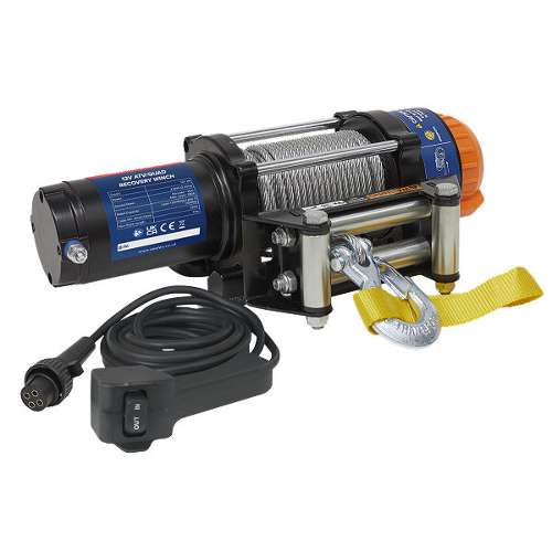 ATV/Quad Recovery Winch 2040kg (4500lb) Line Pull 12V