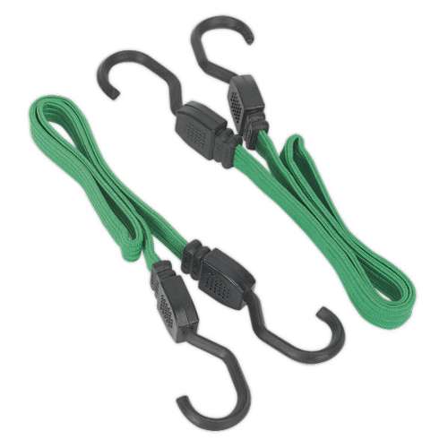 Flat Bungee Cord Set 2pc 610mm