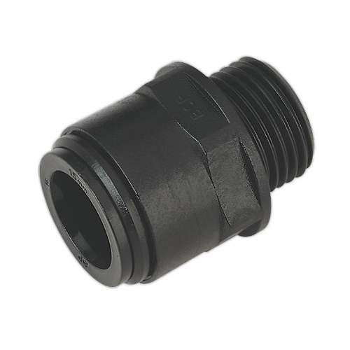 Straight Adaptor 15mm 1/2"BSP Pack of 2 (John Guest Speedfit&#174; - PM011514E)