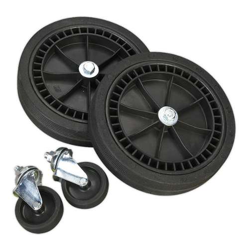 Wheel Kit for Fixed Compressors - 2 Castors & 2 Fixed