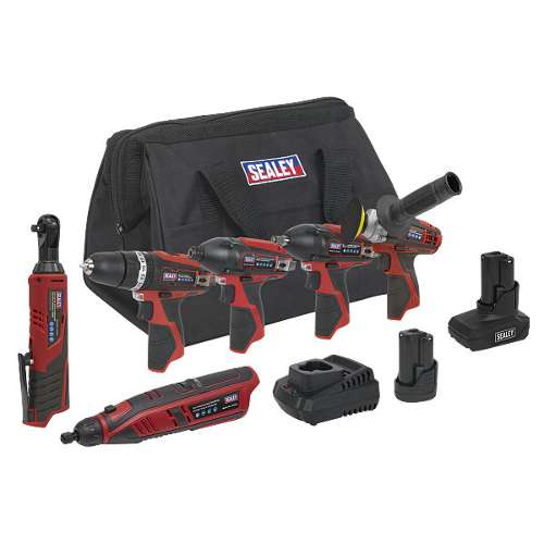 6 x 12V SV12 Series Cordless Power Tool Combo Kit