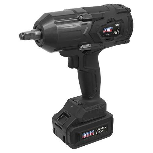 Cordless Impact Wrench 18V 4Ah Lithium-ion 1/2"Sq Drive