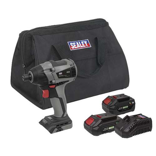 Brushless Impact Driver Kit 1/4"Hex 20V SV20 Series - 2 Batteries