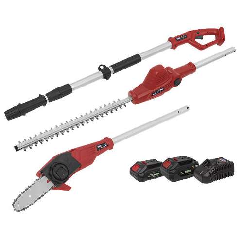 Telescopic Cordless Hedge Trimmer & Chainsaw Kit 20V SV20 Series - 2 Batteries