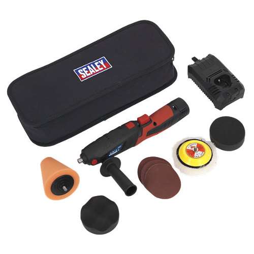 Cordless Mini Sander/Polisher Kit &#216;75mm 12V Lithium-ion