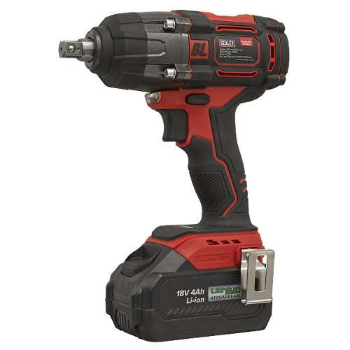 Cordless Impact Wrench 18V 4Ah Lithium-ion 1/2"Sq Drive