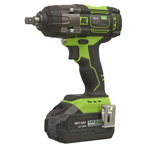 Cordless Impact Wrench 18V 4Ah Lithium-ion 1/2"Sq Drive