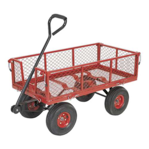 Platform Truck with Removable Sides Pneumatic Tyres 200kg Capacity