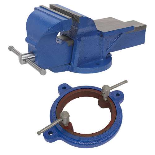 Heavy-Duty Professional Vice with Swivel Base 200mm