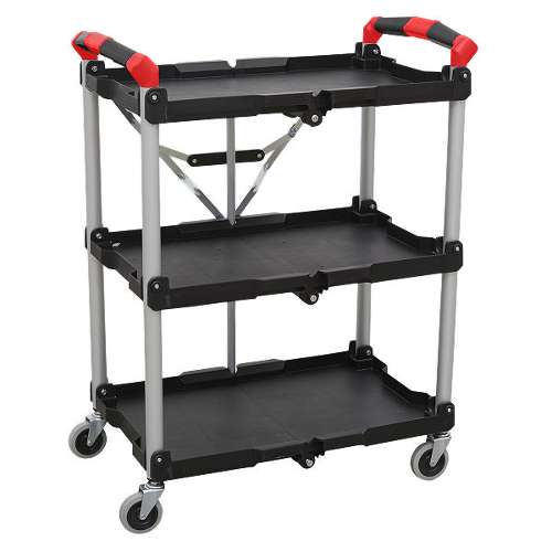 Folding Workshop Trolley 3-Level