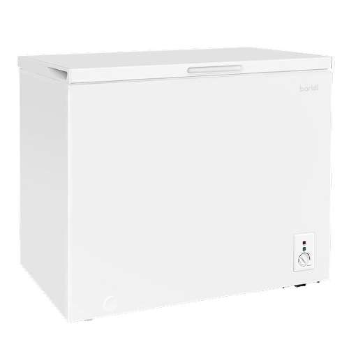 Baridi Freestanding Chest Freezer, 199L Capacity, Garages and Outbuilding Safe, -12 to -24�C Adjustable Thermostat with Refrigeration Mode, White