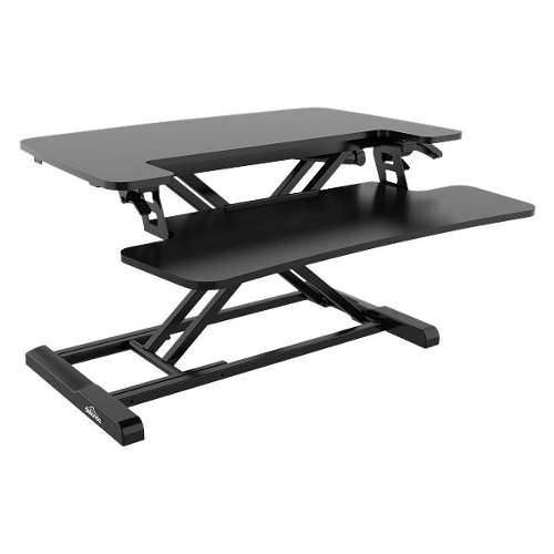 Dellonda 71cm Height Adjustable Standing Desk Converter, 50cm Max Height, 15kg Capacity - DH14