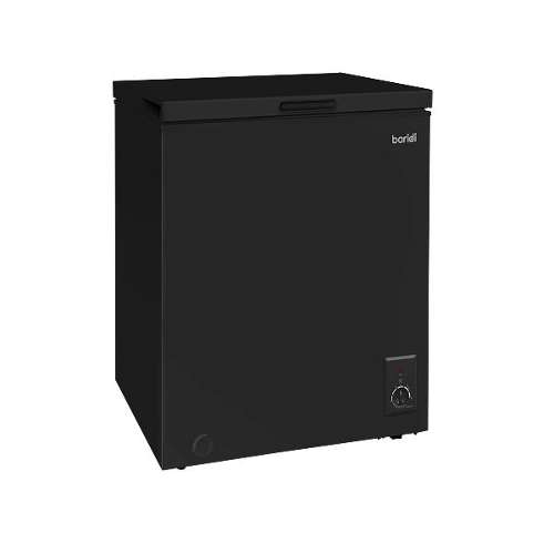 Baridi Freestanding Chest Freezer, 99L Capacity, Garages and Outbuilding Safe, -12 to -24�C Adjustable Thermostat with Refrigeration Mode, Black