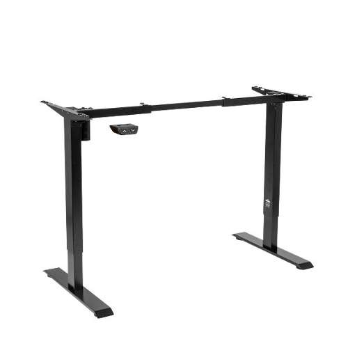 Dellonda Single Motor Adjustable Desk Frame, 70kg Capacity, Black - DH17