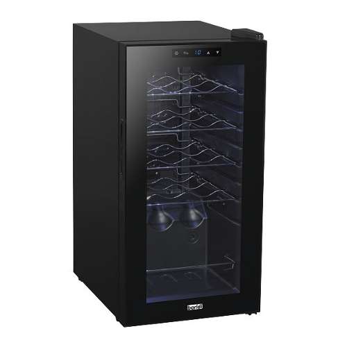 Baridi 15 Bottle Wine Fridge with Digital Touch Screen Controls & LED Light, Black - DH5