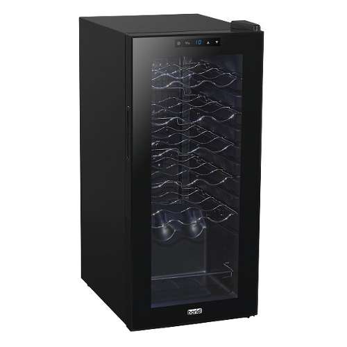 Baridi 18 Bottle Wine Fridge with Digital Touch Screen Controls & LED Light, Black - DH6