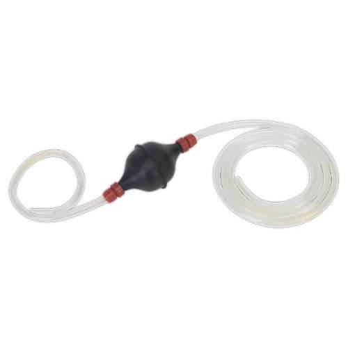 Emergency Fuel Transfer Syphon Pump for Petrol/Diesel/Water/Low Viscosity Fluids - 1.7m Hose