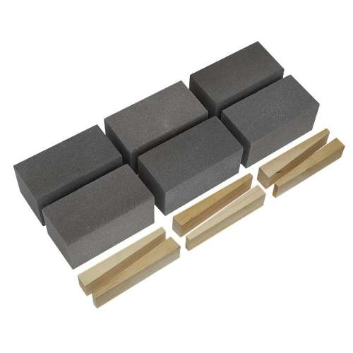 Floor Grinding Block 50 x 50 x 100mm 120Grit - Pack of 6