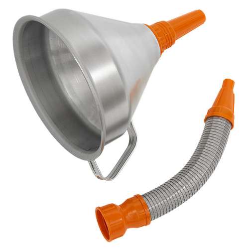 Funnel Metal with Flexible Spout & Filter &#216;200mm