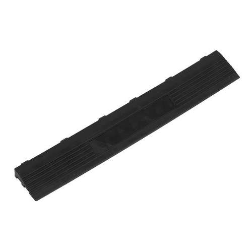 Polypropylene Floor Tile Edge 400 x 60mm Black Female - Pack of 6