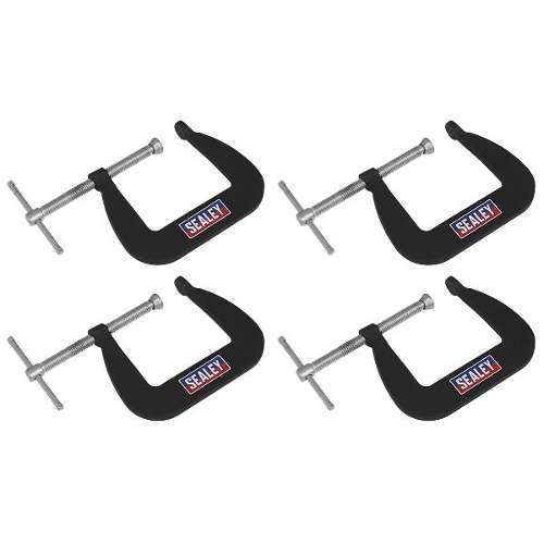 Junior C-Clamp Set 4pc - 64mm x 64mm