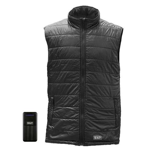 5V Heated Puffy Gilet - 44" to 52" Chest with Power Bank 10Ah