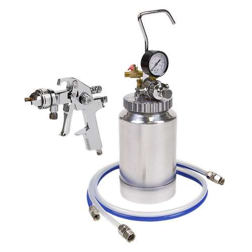 HVLP Pressure Pot System with Spray Gun & Hoses 1.7mm Set-Up