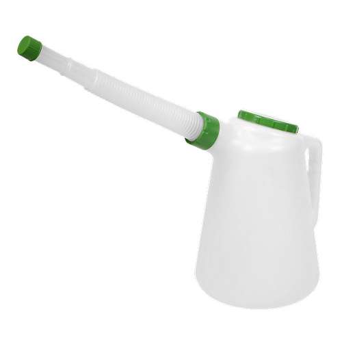 Oil Container with Green Lid & Flexible Spout 5L