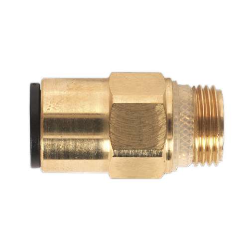 Brass SuperThread Straight Adaptor 12mm x 3/8"BSP Pack of 2 (John Guest Speedfit&#174; - RM011213)