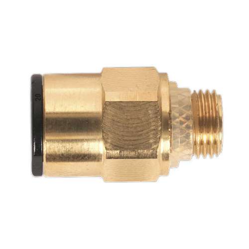 Brass SuperThread Straight Adaptor 8mm x 1/8"BSP Pack of 2 (John Guest Speedfit&#174; - RM010811)